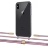 Чехол Upex Crossbody Protection Case для iPhone XS | X Dark with Twine Rose Gold and Fausset Gold (UP83904)