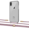 Чехол Upex Crossbody Protection Case для iPhone XS Max Dark with Twine Rose Gold and Fausset Gold (UP84012)