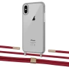 Чохол Upex Crossbody Protection Case для iPhone XS | X Dark with Twine Red and Fausset Gold (UP83906)