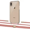 Чохол Upex Crossbody Protection Case для iPhone XS Max Dark with Twine Cantaloupe and Fausset Gold (UP84015)