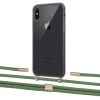 Чехол Upex Crossbody Protection Case для iPhone XS Max Dark with Twine Mint and Fausset Gold (UP84019)
