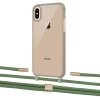 Чохол Upex Crossbody Protection Case для iPhone XS | X Dark with Twine Mint and Fausset Gold (UP83911)