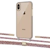 Чехол Upex Crossbody Protection Case для iPhone XS | X Dark with Twine Mulberry and Fausset Gold (UP83912)