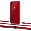 Чехол Upex Crossbody Protection Case для iPhone XR Dark with Twine Red and Fausset Matte Black (UP83923)