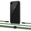 Чехол Upex Crossbody Protection Case для iPhone XR Dark with Twine Mint and Fausset Matte Black (UP83928)