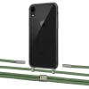 Чехол Upex Crossbody Protection Case для iPhone XR Dark with Twine Mint and Fausset Silver (UP83945)