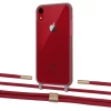 Чохол Upex Crossbody Protection Case для iPhone XR Dark with Twine Red and Fausset Gold (UP83957)