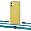 Чехол Upex Crossbody Protection Case для iPhone 11 Dark with Twine Cyan and Fausset Matte Black (UP84038)