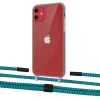 Чохол Upex Crossbody Protection Case для iPhone 11 Dark with Twine Cyan and Fausset Matte Black (UP84038)