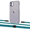 Чохол Upex Crossbody Protection Case для iPhone 11 Dark with Twine Cyan and Fausset Matte Black (UP84038)