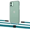 Чохол Upex Crossbody Protection Case для iPhone 11 Dark with Twine Cyan and Fausset Matte Black (UP84038)