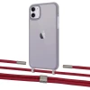 Чехол Upex Crossbody Protection Case для iPhone 11 Dark with Twine Red and Fausset Silver (UP84048)