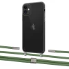 Чехол Upex Crossbody Protection Case для iPhone 11 Dark with Twine Mint and Fausset Silver (UP84053)