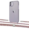 Чехол Upex Crossbody Protection Case для iPhone 11 Dark with Twine Mulberry and Fausset Silver (UP84054)