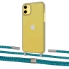 Чехол Upex Crossbody Protection Case для iPhone 11 Dark with Twine Cyan and Fausset Silver (UP84055)