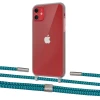 Чехол Upex Crossbody Protection Case для iPhone 11 Dark with Twine Cyan and Fausset Silver (UP84055)