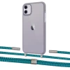 Чохол Upex Crossbody Protection Case для iPhone 11 Dark with Twine Cyan and Fausset Silver (UP84055)