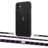 Чохол Upex Crossbody Protection Case для iPhone 11 Dark with Twine Blue Marine and Fausset Silver (UP84059)