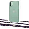 Чохол Upex Crossbody Protection Case для iPhone 11 Dark with Twine Blue Marine and Fausset Silver (UP84059)