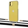 Чохол Upex Crossbody Protection Case для iPhone 11 Dark with Twine Black  and Fausset Gold (UP84061)