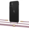 Чехол Upex Crossbody Protection Case для iPhone 11 Dark with Twine Rose Gold and Fausset Gold (UP84063)