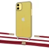 Чехол Upex Crossbody Protection Case для iPhone 11 Dark with Twine Red and Fausset Gold (UP84065)