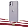 Чехол Upex Crossbody Protection Case для iPhone 11 Dark with Twine Red and Fausset Gold (UP84065)