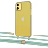 Чохол Upex Crossbody Protection Case для iPhone 11 Dark with Twine Pistachio and Fausset Gold (UP84068)