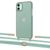 Чехол Upex Crossbody Protection Case для iPhone 11 Dark with Twine Pistachio and Fausset Gold (UP84068)