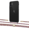 Чехол Upex Crossbody Protection Case для iPhone 11 Dark with Twine Mulberry and Fausset Gold (UP84071)