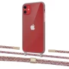 Чохол Upex Crossbody Protection Case для iPhone 11 Dark with Twine Mulberry and Fausset Gold (UP84071)