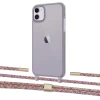 Чехол Upex Crossbody Protection Case для iPhone 11 Dark with Twine Mulberry and Fausset Gold (UP84071)