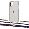 Чохол Upex Crossbody Protection Case для iPhone 11 Dark with Twine Blue Marine and Fausset Gold (UP84076)