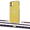 Чохол Upex Crossbody Protection Case для iPhone 11 Dark with Twine Blue Marine and Fausset Gold (UP84076)