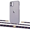 Чохол Upex Crossbody Protection Case для iPhone 11 Dark with Twine Blue Marine and Fausset Gold (UP84076)