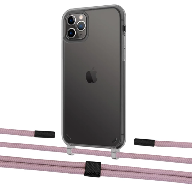 Чохол Upex Crossbody Protection Case для iPhone 11 Pro Dark with Twine Rose Gold and Fausset Matte Black (UP84080)