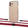Чохол Upex Crossbody Protection Case для iPhone 11 Pro Dark with Twine Red and Fausset Matte Black (UP84082)