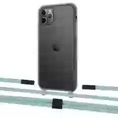 Чехол Upex Crossbody Protection Case для iPhone 11 Pro Dark with Twine Pistachio and Fausset Matte Black (UP84085)