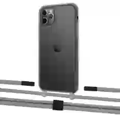 Чехол Upex Crossbody Protection Case для iPhone 11 Pro Dark with Twine Gray and Fausset Matte Black (UP84086)