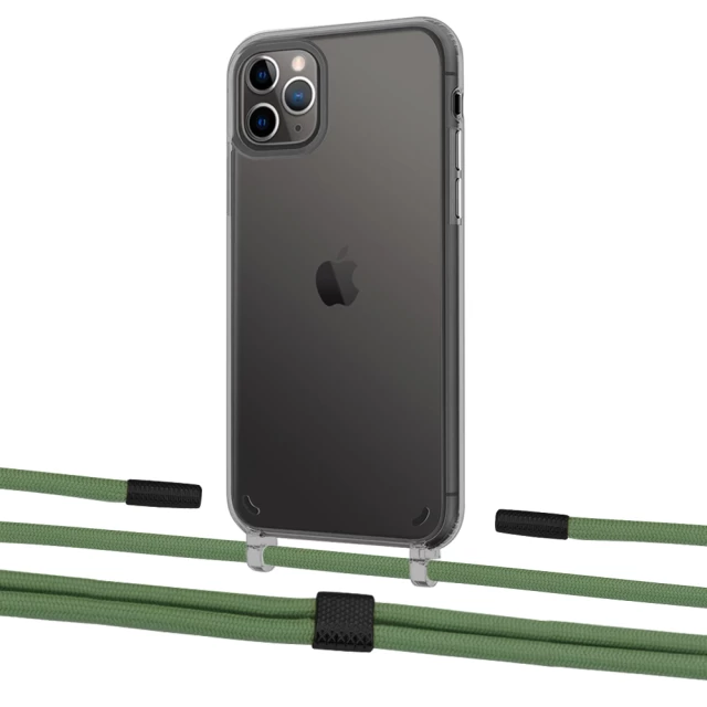 Чохол Upex Crossbody Protection Case для iPhone 11 Pro Dark with Twine Mint and Fausset Matte Black (UP84087)
