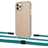 Чехол Upex Crossbody Protection Case для iPhone 11 Pro Dark with Twine Cyan and Fausset Matte Black (UP84089)
