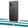 Чехол Upex Crossbody Protection Case для iPhone 11 Pro Dark with Twine Cyan and Fausset Silver (UP84106)