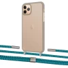 Чохол Upex Crossbody Protection Case для iPhone 11 Pro Dark with Twine Cyan and Fausset Silver (UP84106)