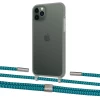 Чохол Upex Crossbody Protection Case для iPhone 11 Pro Max Dark with Twine Cyan and Fausset Silver (UP84157)