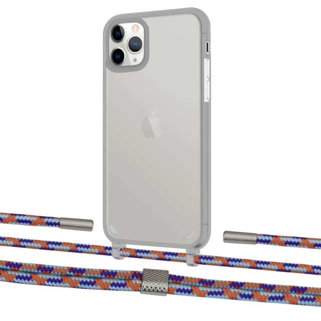 Чохол Upex Crossbody Protection Case для iPhone 11 Pro Dark with Twine Blue Sunset and Fausset Silver (UP84108)