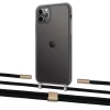 Чехол Upex Crossbody Protection Case для iPhone 11 Pro Dark with Twine Black  and Fausset Gold (UP84112)