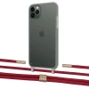 Чохол Upex Crossbody Protection Case для iPhone 11 Pro Dark with Twine Red and Fausset Gold (UP84116)