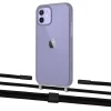 Чехол Upex Crossbody Protection Case для iPhone 12 mini Dark with Twine Black  and Fausset Matte Black (UP84231)