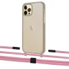 Чехол Upex Crossbody Protection Case для iPhone 12 | 12 Pro Dark with Twine Coral and Fausset Matte Black (UP84183)