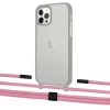 Чохол Upex Crossbody Protection Case для iPhone 12 | 12 Pro Dark with Twine Coral and Fausset Matte Black (UP84183)